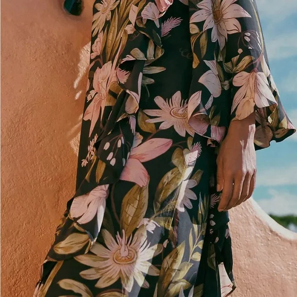 Farm Rio One-Shoulder Ruffle-Hem Dress - Picture 4 of 7